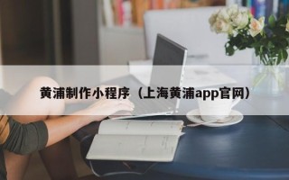 阜新黄浦制作小程序（上海黄浦app官网）